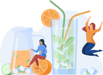 健康ドリンクを無償提供