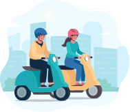 原付・125ccバイクを貸与